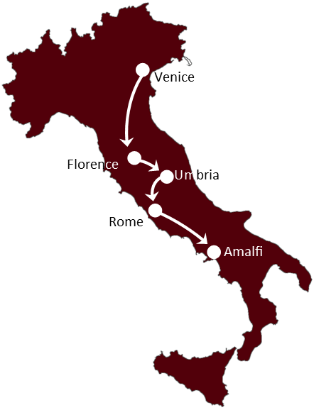 From Venice to Amalfi Itinerary From Venice to Amalfi Itinerary