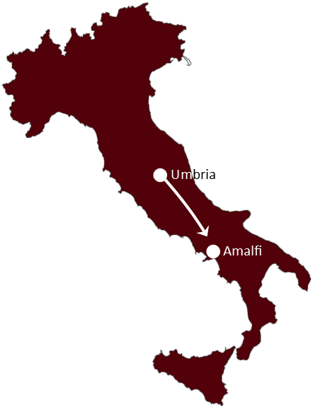 Hunting & Amalfi itinerary