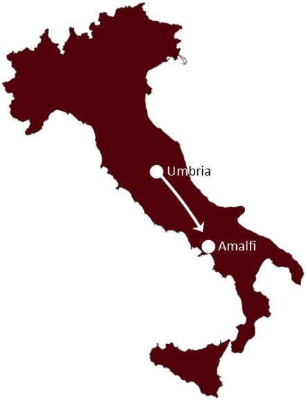 Hunting & Amalfi itinerary Hunting & Amalfi itinerary